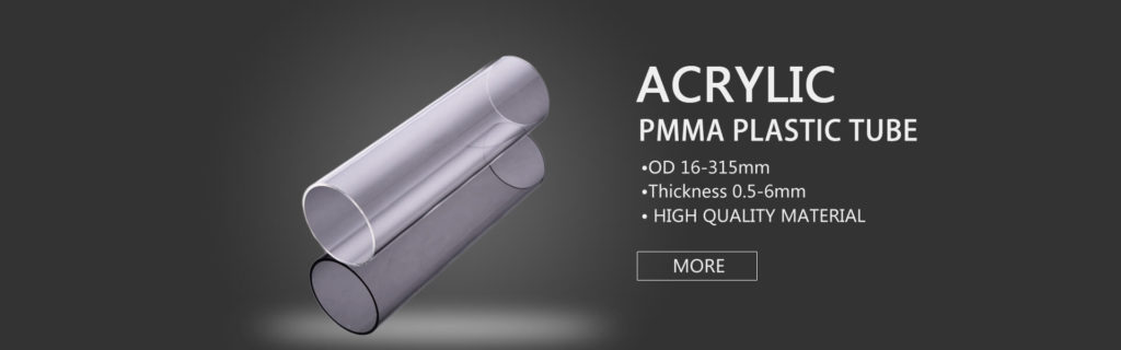 pmma tube advertising banner